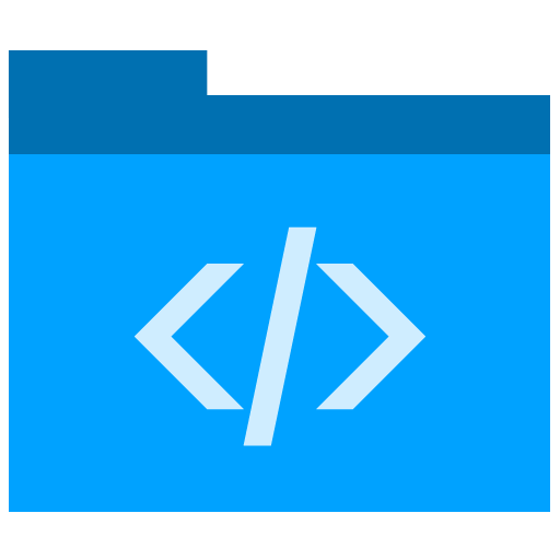 Developer, Folder Icon Free Of Phlat Blue Folders Icons