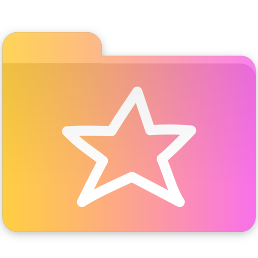 Star, Folder Icon Free Of Gradient Folders