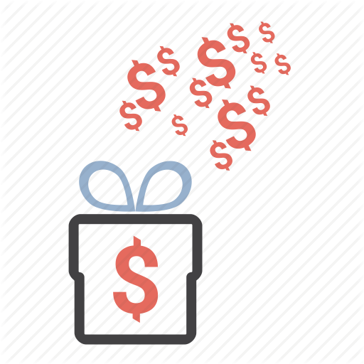 Dollar, Free, Gift, Money, Present Icon