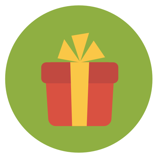 Gift Icon Flat Christmas Circle Iconset Fps