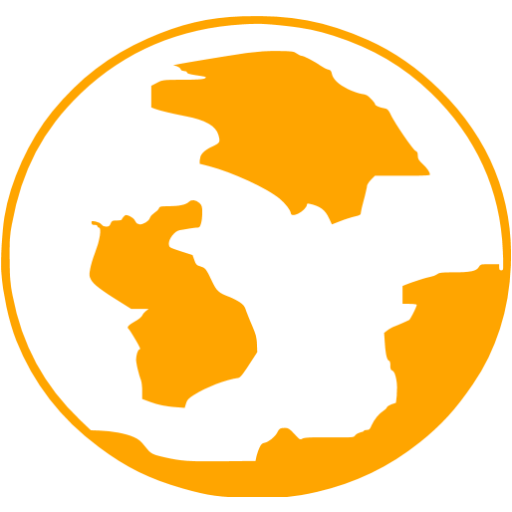 Orange Globe Icon