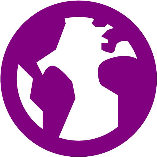 Purple Globe Icon