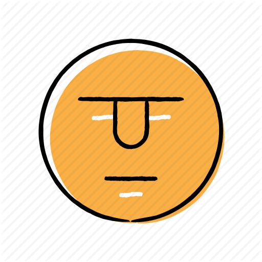 Emoji, Emoticon, Hand Drawn, Serious Icon