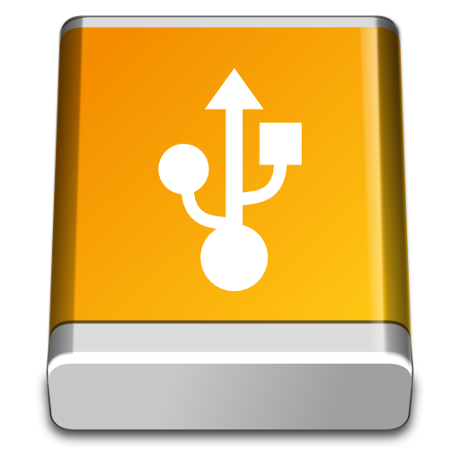 Orange Hd Usb Icon