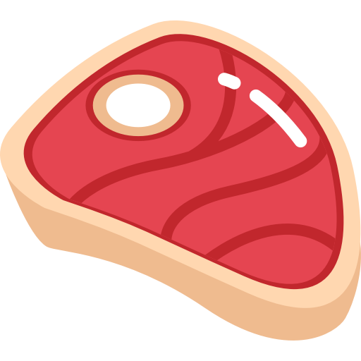 Beef, Food, Fried, Health, Meat, Tasty Icon