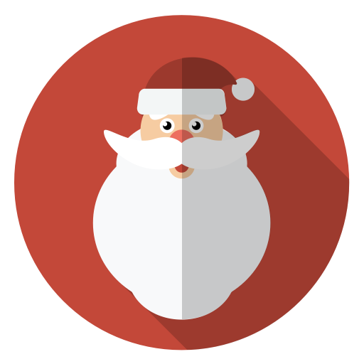 Christmas, Face, Hairy, Holiday, Santa, Winter, Xmas Icon