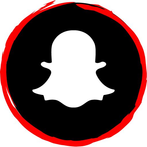 Snapchat Free Red Social Media Art Brush Style Icon Designed