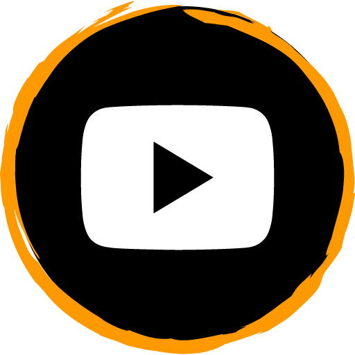 Youtube Play Free Orange Social Media Art Brush Style Icon
