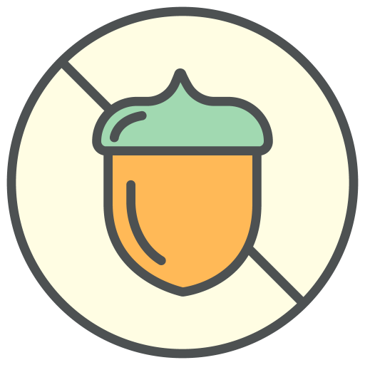 Nut, Free, Allergens Icon Free Of Allergy Info Cosmetic Food