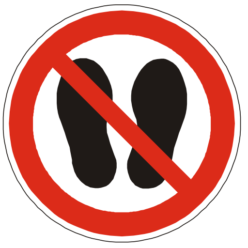 Free Icons No Step Allowed Sign