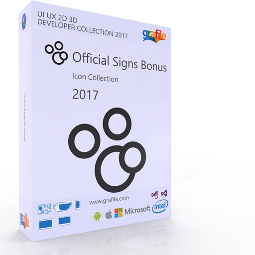 Official Signs Icons Bonus Collection Royalty Free Icons