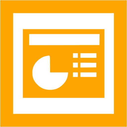 Orange Powerpoint Icon
