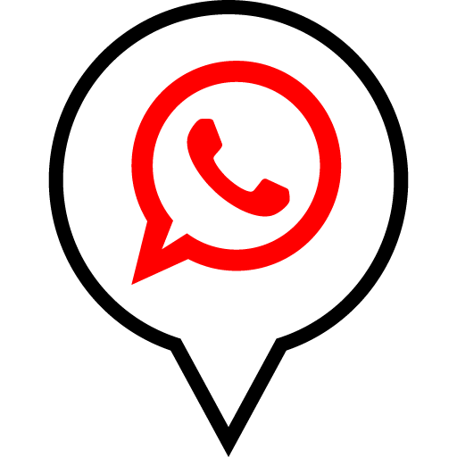 Whatsapp Free Red Black Filled Social Media Pn Designed