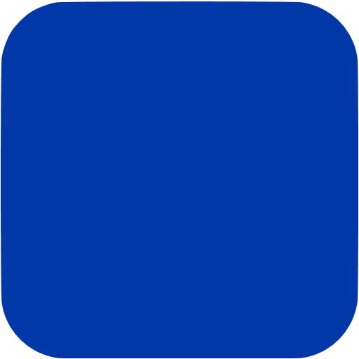 Royal Azure Blue Square Ios App Icon
