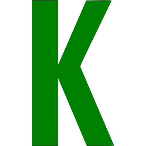 Green Letter K Icon Free Green Letter Icons Worksheet News