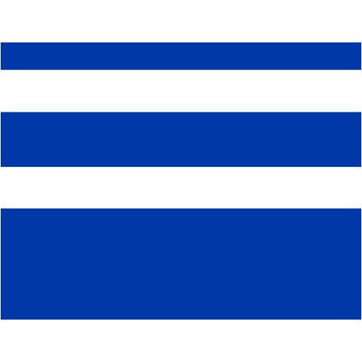 Royal Azure Blue Line Width Icon