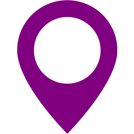 Purple Map Marker Icon