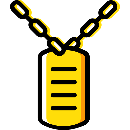 Dog Tag Military Png Icon