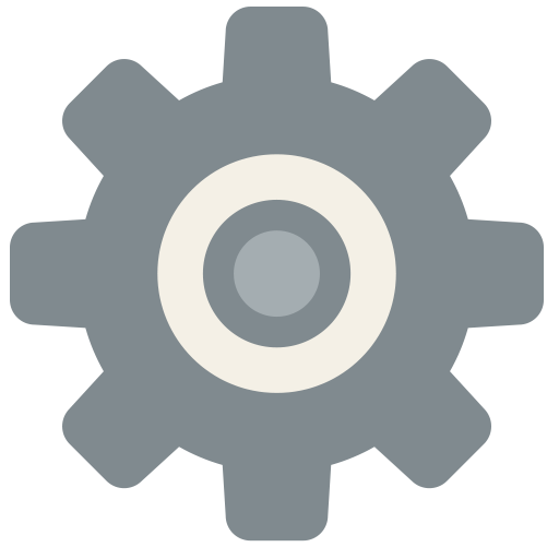 Settings Icon Flat Retro Modern Iconset Grafikartes