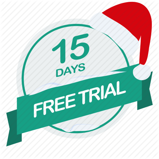 Christmas, Days, Free, Guarantee, Label, Santa, Trial Icon