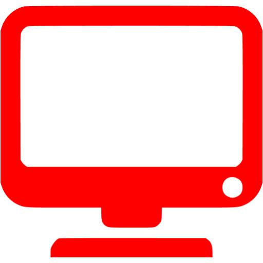 Red Monitor Icon