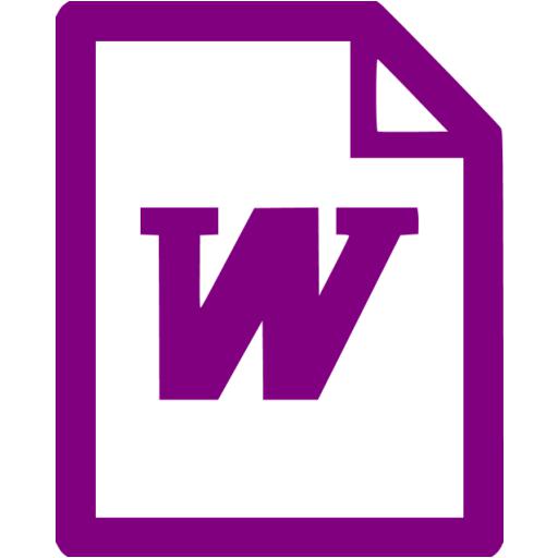 Purple Word Icon
