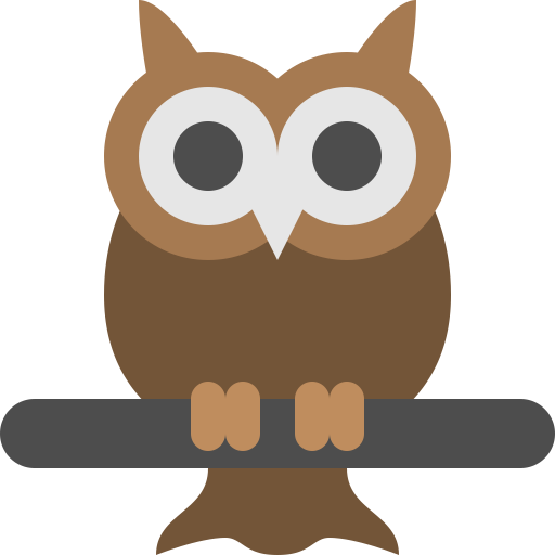 Owl Icon Flat Free Sample Iconset Squid Ink