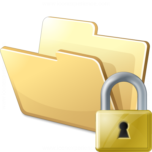 Iconexperience V Collection Folder Lock Icon