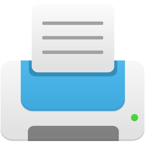 Printer Blue Icon Flatastic Iconset Custom Icon Design