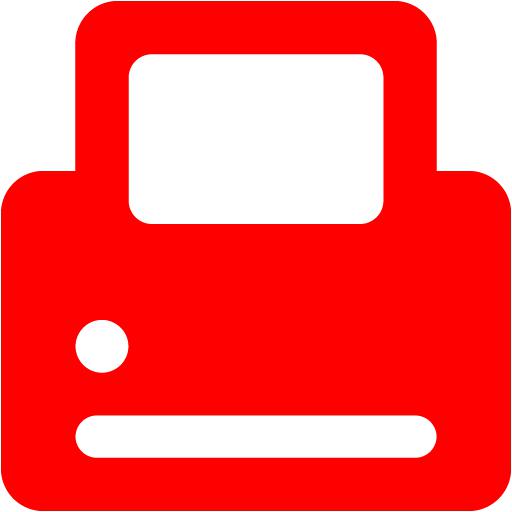 Red Printer Icon