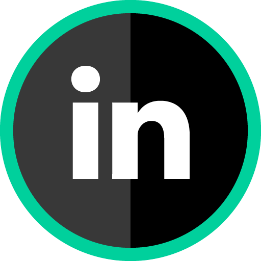 Free Linkedin Green Round Social Media Icon