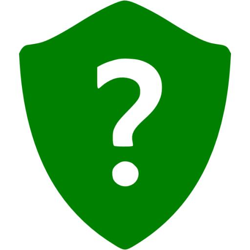 Green Question Shield Icon