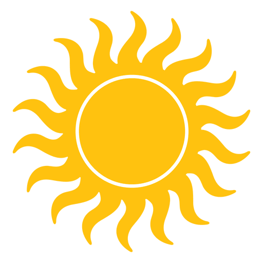Sun Small Wavy Beams Icon
