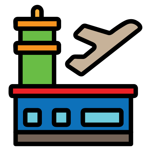 Airport, Building, Transportation, Travel, Travelling Icon Free