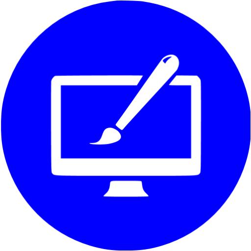 Blue Website Design Icon