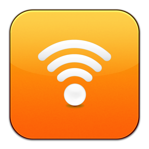 Eye, Fi, Orange, Wifi, Signal, White Icon Free Of Flurry Extras
