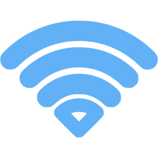 Tropical Blue Wifi Icon