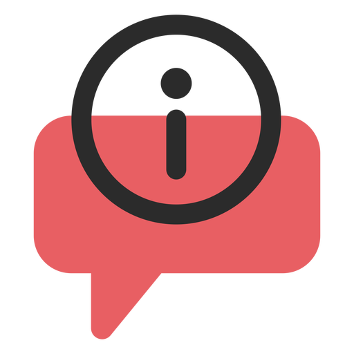 Info Speech Bubble Contact Icon