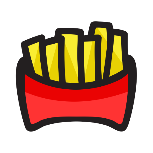 French Fries, Snack, Fast Food, Fries Icon