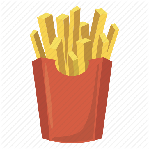 Box, Cartoon, Food, French, Fry, Paper, Potato Icon