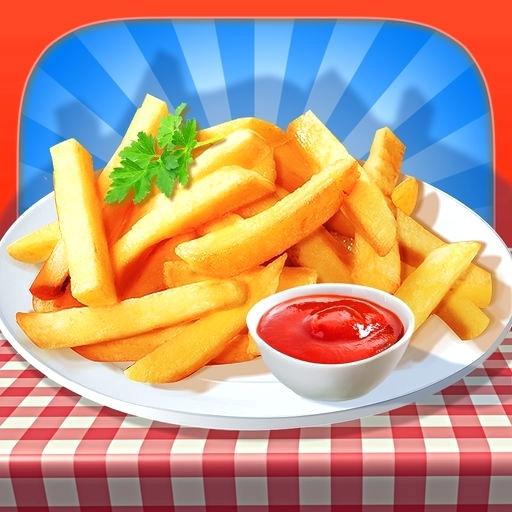 French Fries Maker Icon Fry Machine Tasty Cmelenovsky