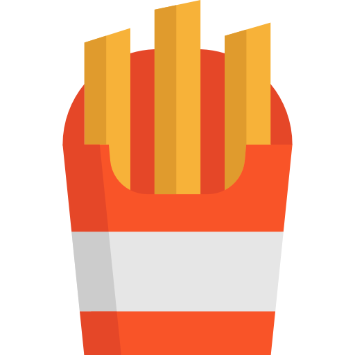 Junk Food, French Fries, Potatoes Icon