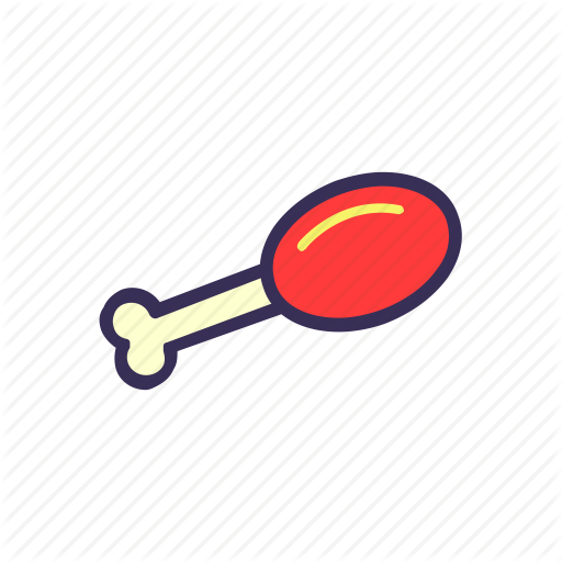 Filled, Food, Fried, Fried Chicken Icon