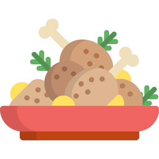 Fried Chicken Meal Png Icon