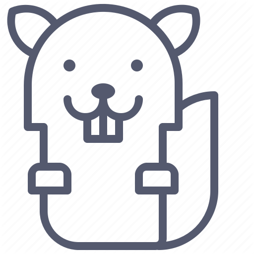 Friendly, Happy, Squirrel, Tree, Wild Icon