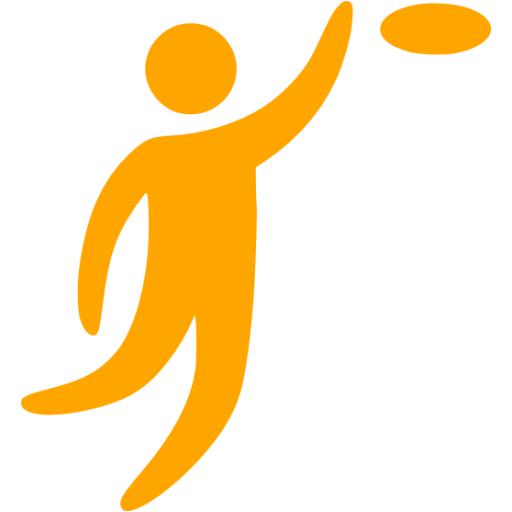 Orange Frisbee Icon