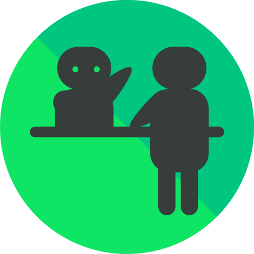 Hotel, Travel, Receptionist, Reception, Front Desk Icon