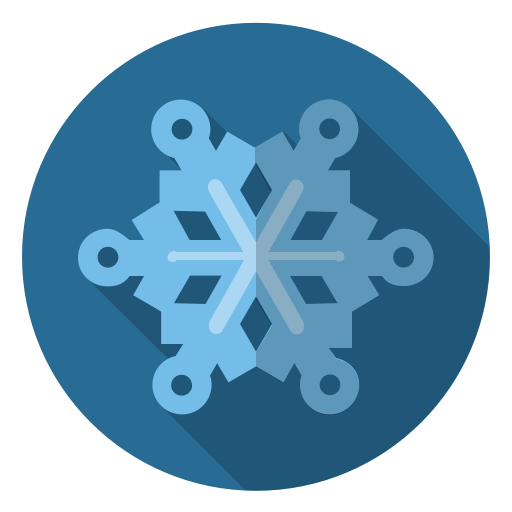 Blue, Snow, Christmas, Winter, Xmas, Snowflake, Frost Icon
