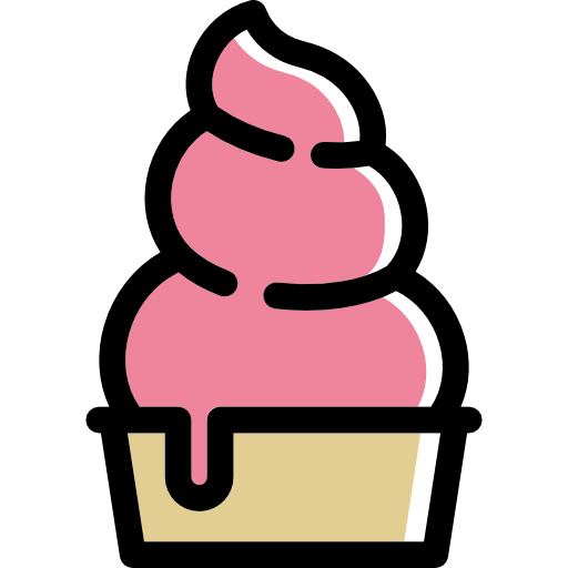 Ice Cream, Frozen Yogurt, Dessert, Sweet, Food Icon