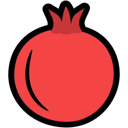 Pomegranate, Fruit Icon Free Of Fresh Fruit Icons